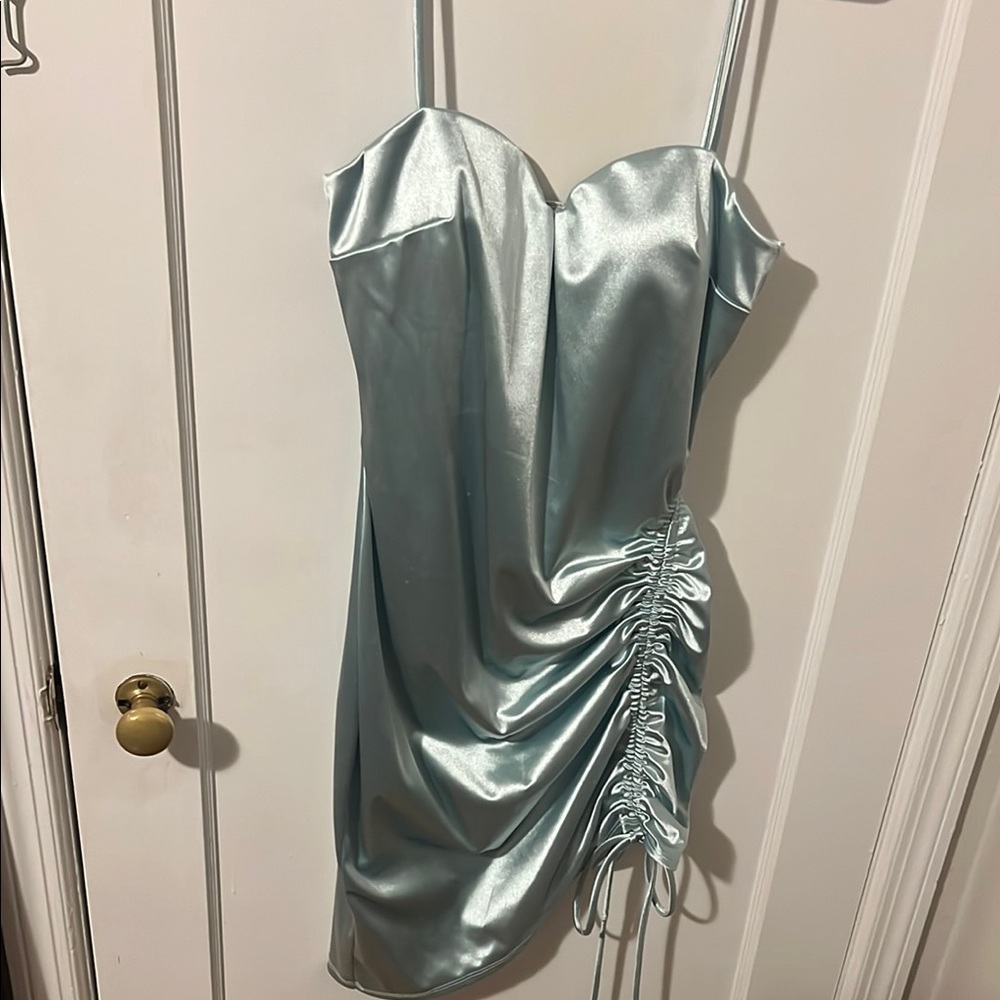 Asymmetrical Blue Dress